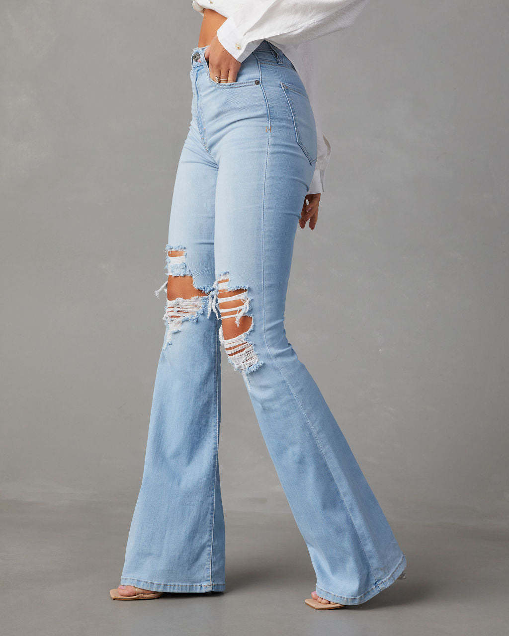 Fashion Temperament Wide-leg Jeans Women ARZ