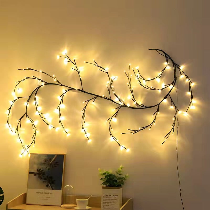 Vines With Lights Christmas Garland Light Flexible DIY Willow Vine Branch LED Light For Room Wall Wedding Party Decor ARZ