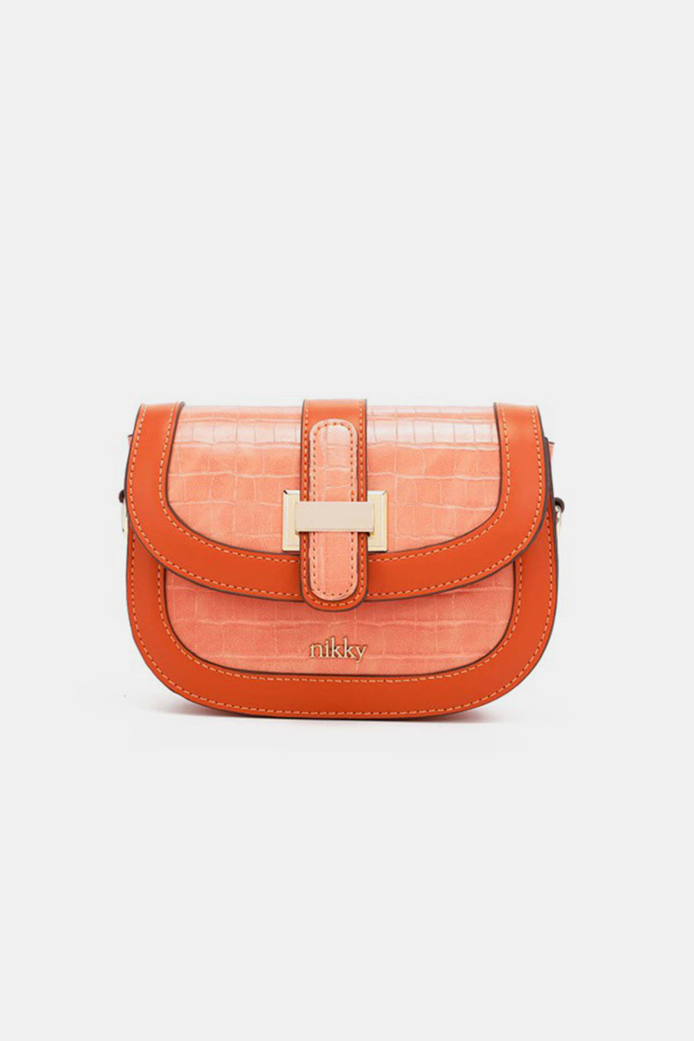 Nicole Lee USA Croc Embossed Crossbody Bag Trendsi