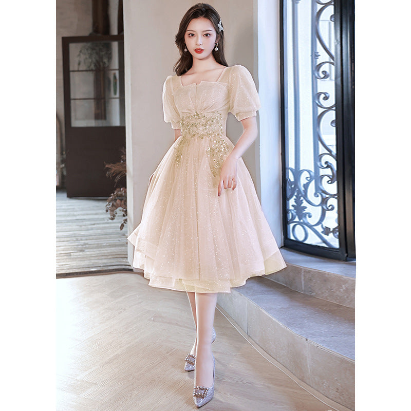 New Birthday Banquet Party Elegant Socialite Host Fairy Slim Evening Dress For Women ARZ