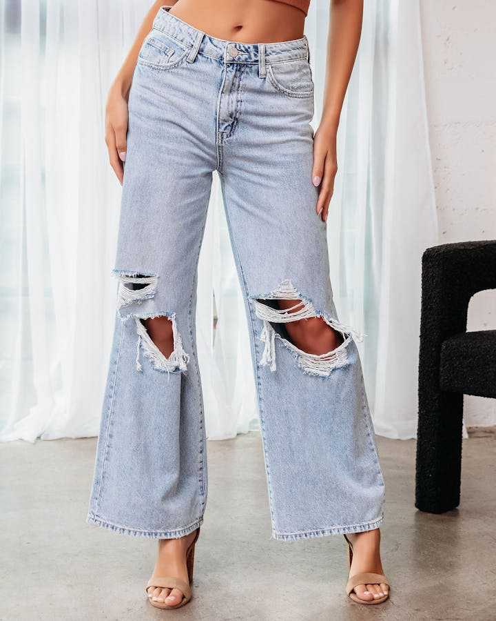 Ripped Slimming Jeans For Women ARZ