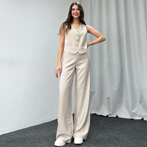 European And American Suit Women's Trousers High-grade Two-piece Suit Summer ARZ