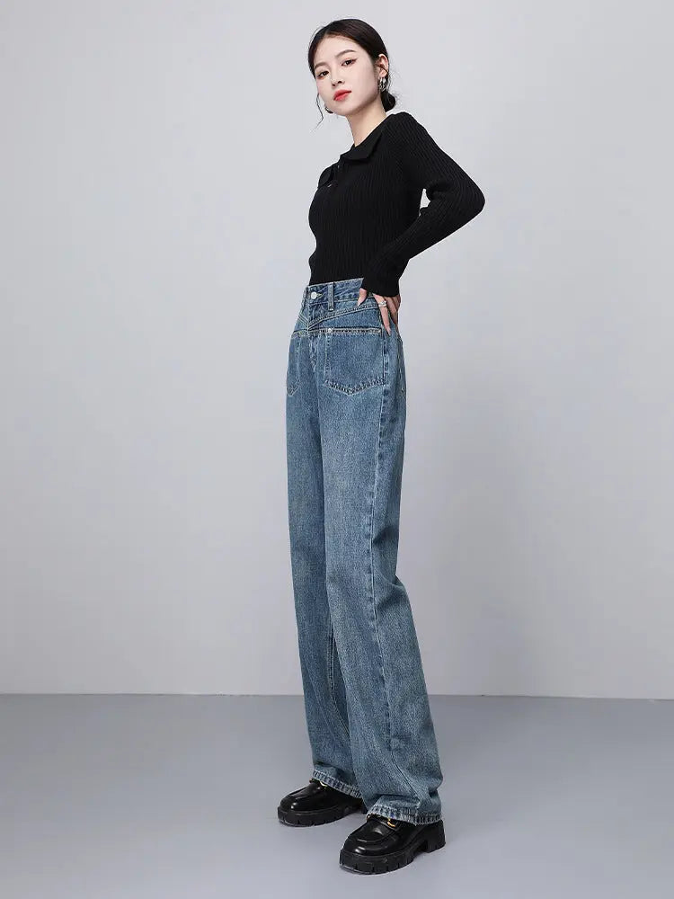 Fashionable Narrow Wide-leg Jeans For Women ARZ