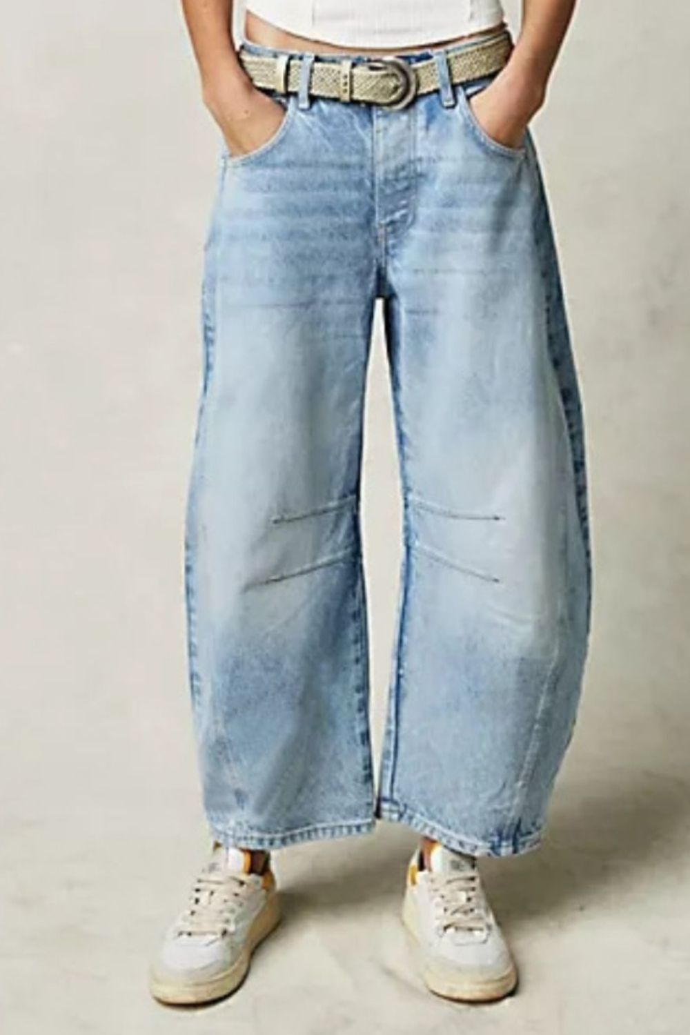 Wide Leg Jeans with Pockets Trendsi