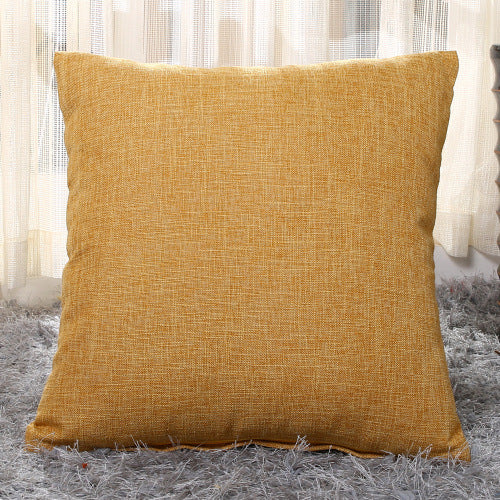 Home Linen Pillow Case Solid Color Hugging Pillow Case Sofa ARZ