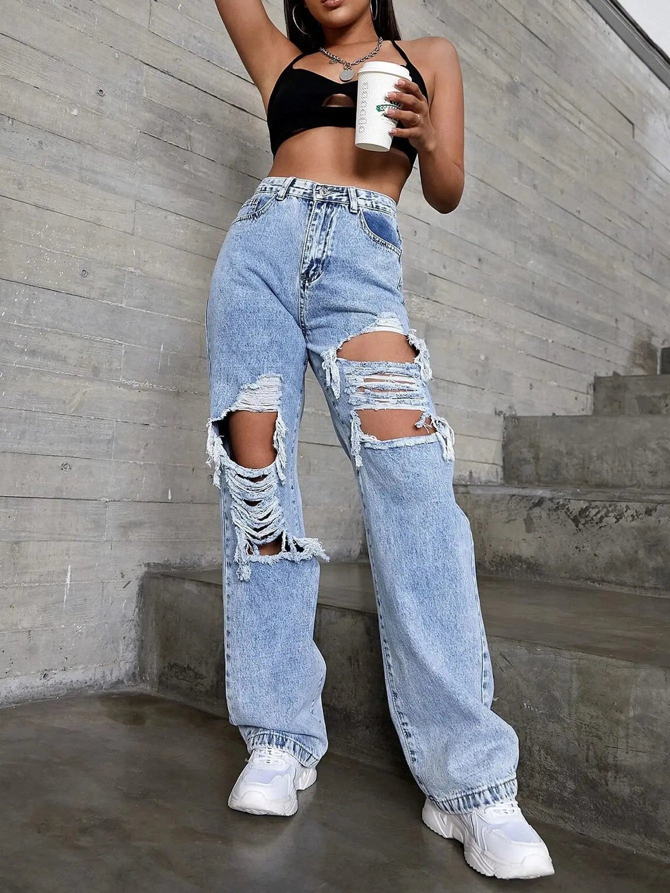 Women's Fashion Ripped Jeans ARZ