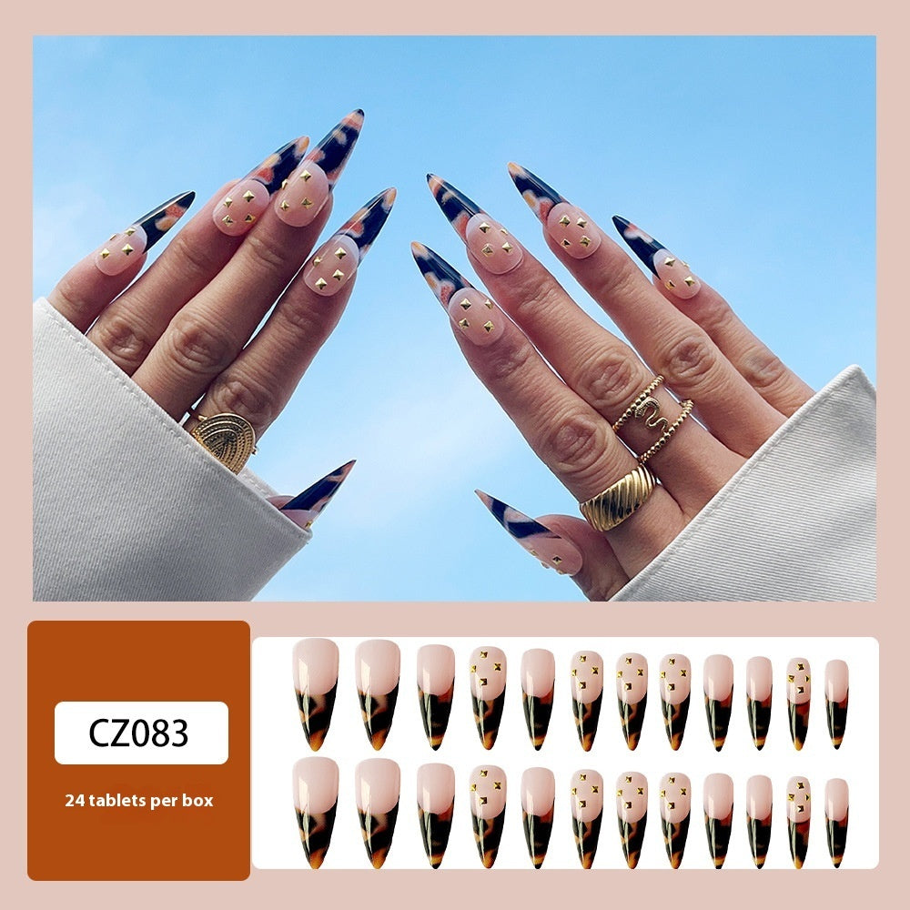 Super Long Diamond Wearing Armor European And American Foreign Trade Nail Stickers ARZ