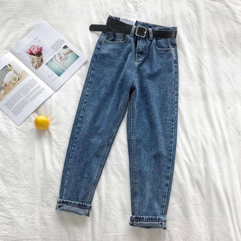 High Waist Jeans Women Straight Harem ARZ