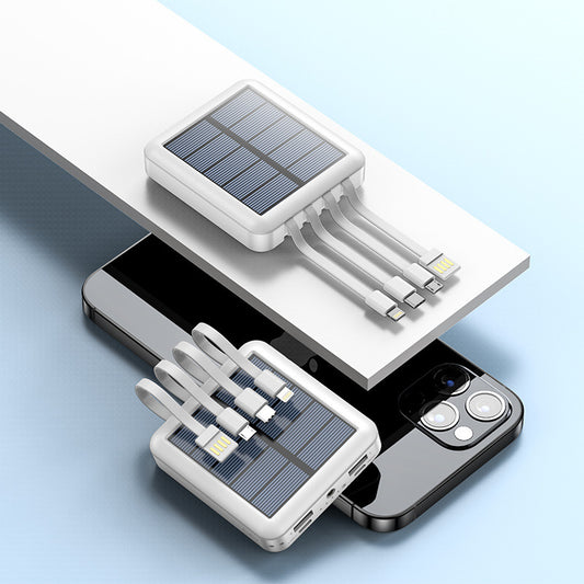 Mini Portable Power Bank With Solar Cable ARZ