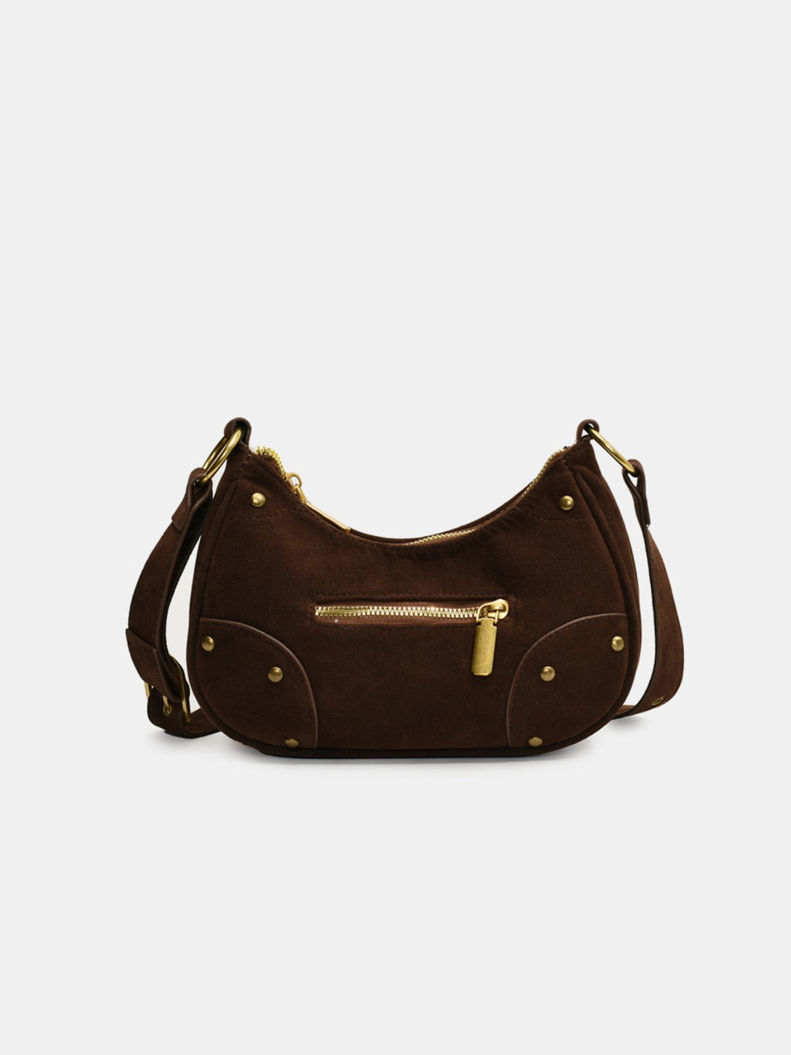 Suede Adjustable Strap Shoulder Bag Trendsi