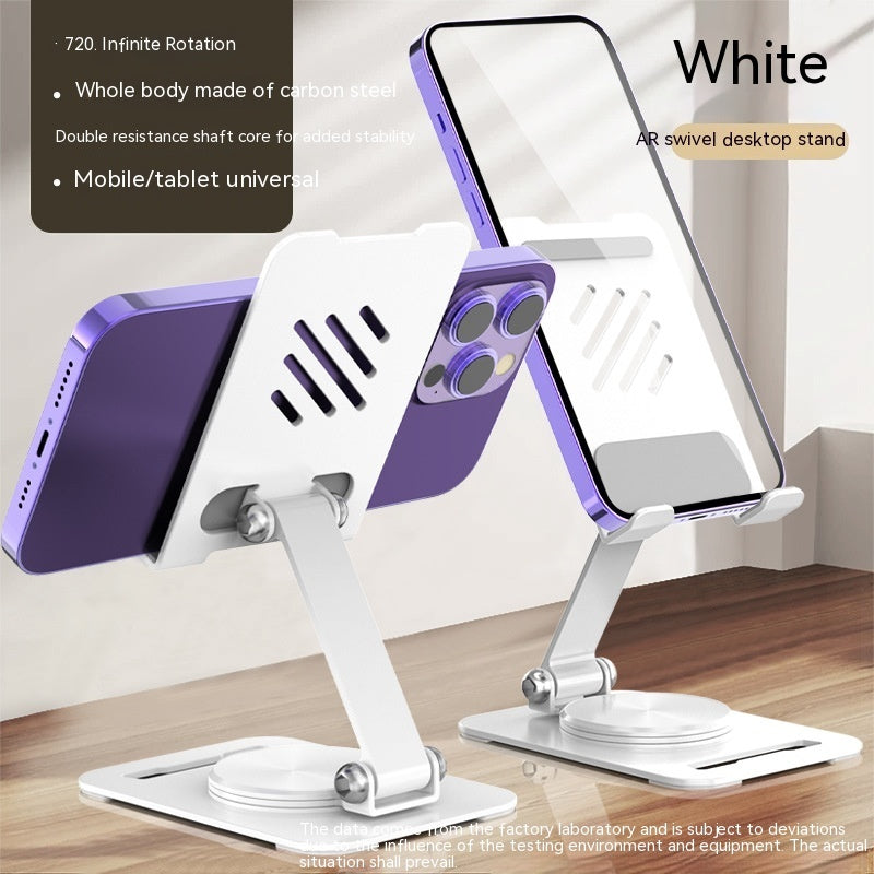 360 Degrees Rotate Metal Desk Mobile Phone Holder Stand For Phone Pad Adjustable Desktop Tablet Holderl Table Cell Phone Stand ARZ