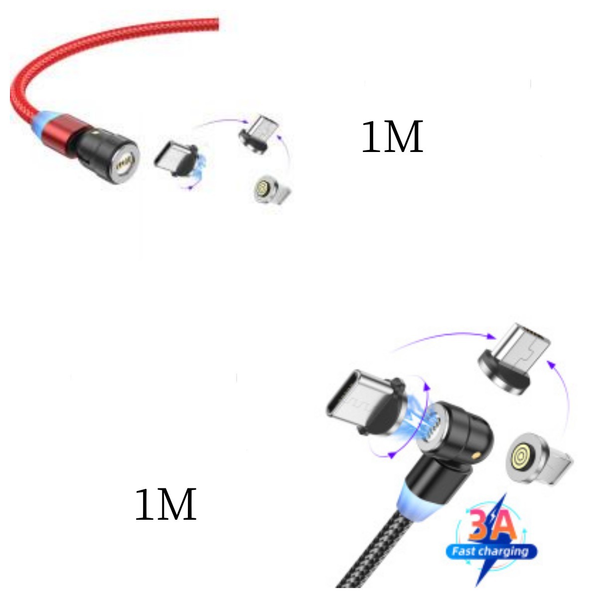 Mobile Phone Charging Three-in-one Magnetic Data Cable ARZ