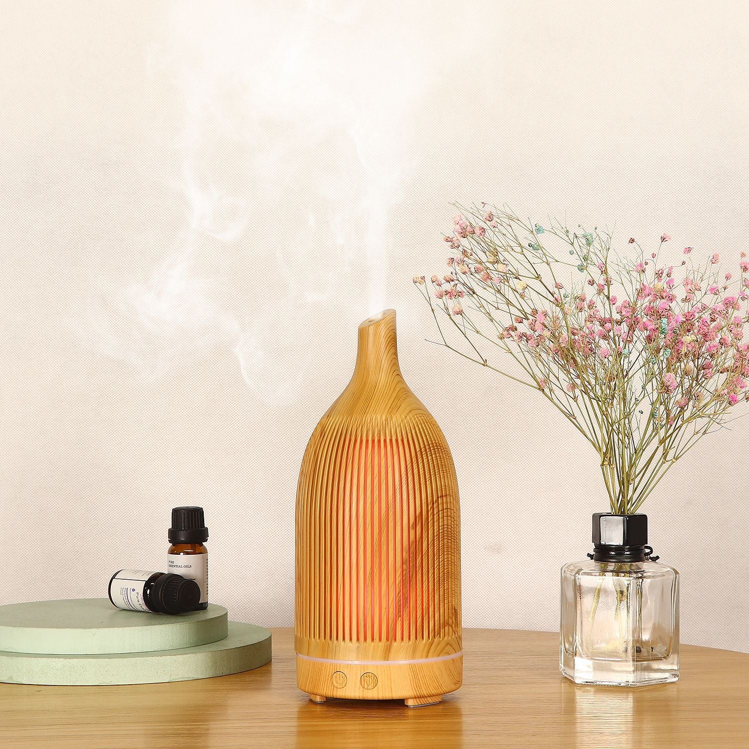 Creative Aroma Diffuser Wood Grain Hollow ARZ