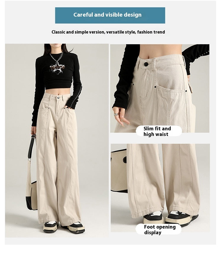 Personalized Street Style Loose Denim Trousers ARZ