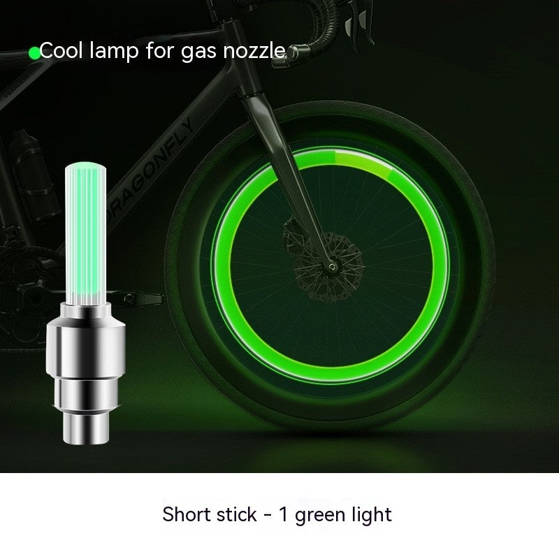 Neon Lights Tyre Wheel Valve Cap Light LED Car Tire Valve Caps Air Cover Tire Rim Valve Wheel Stem Cap Bike Light ARZ