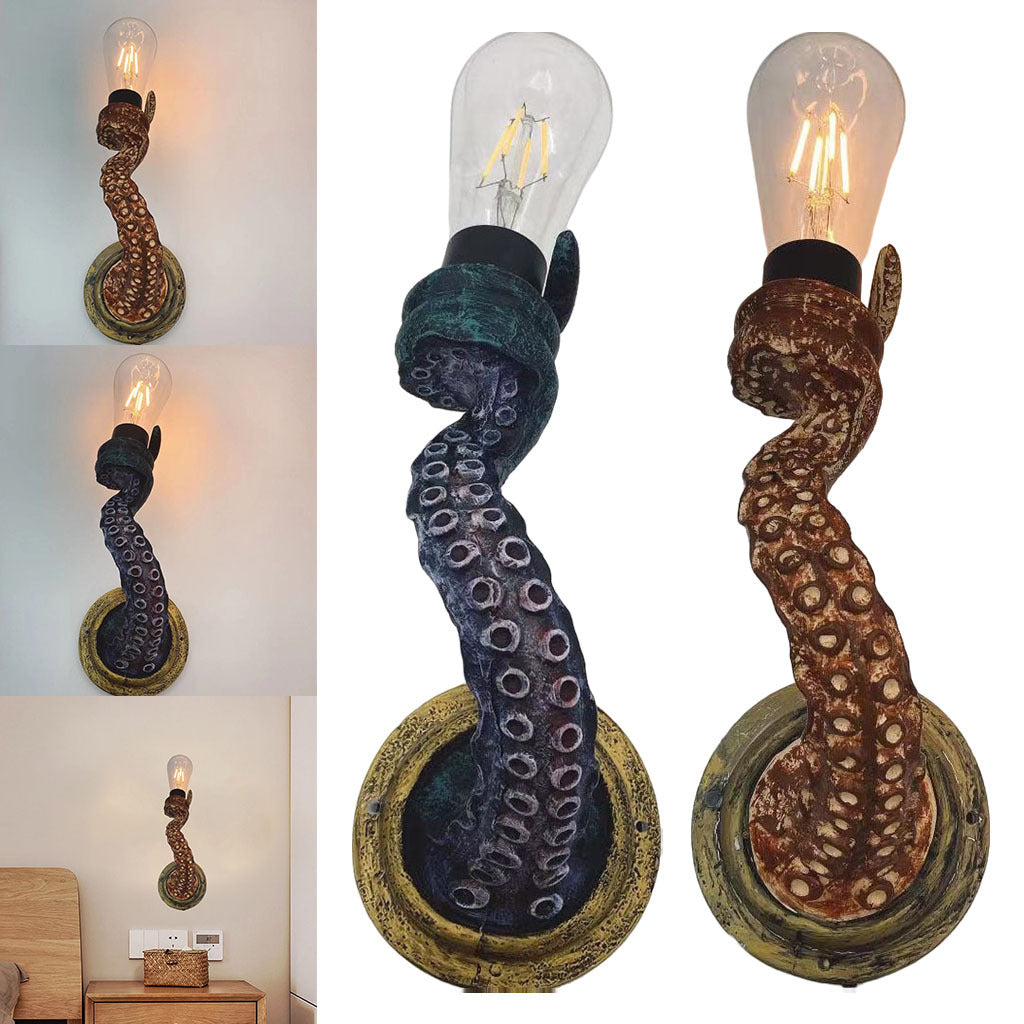 Retro Octopus Electric Light Tentacle Wall Sconces Lamp for Home Decor ARZ