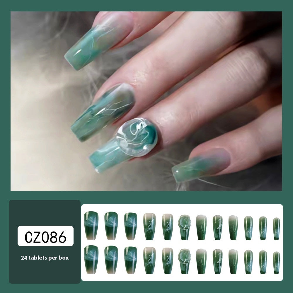 Super Long Diamond Wearing Armor European And American Foreign Trade Nail Stickers ARZ