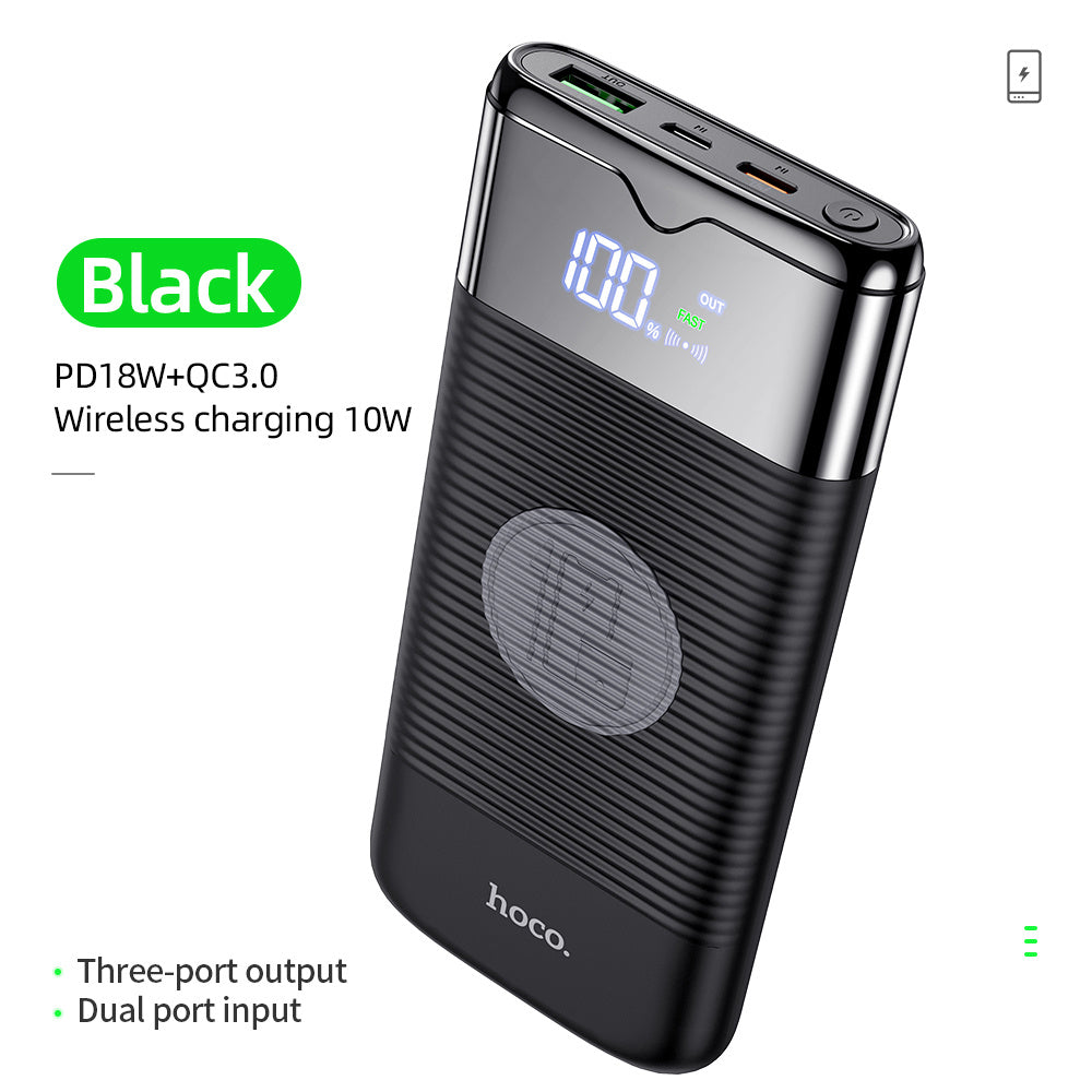 Power Bank 10000mAh Wireless Charger Power Bank PD  QC3.0 18W Fast Charging USB Power Bank External Battery ARZ