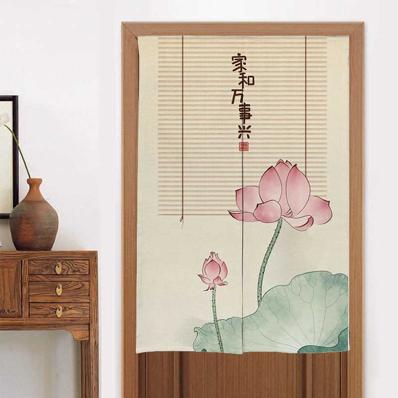 Home Kitchen Bedroom Partition Chinese Style Cloth Curtain ARZ