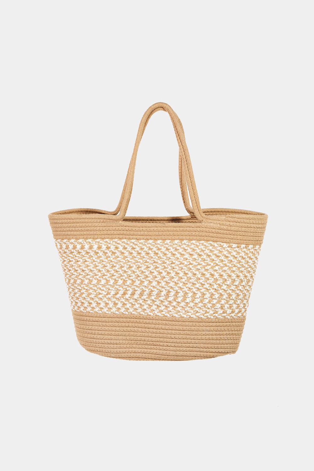 Fame Braid Pattern Beach Tote Bag Trendsi