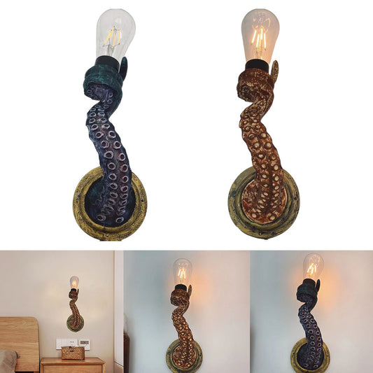 Retro Octopus Electric Light Tentacle Wall Sconces Lamp for Home Decor ARZ