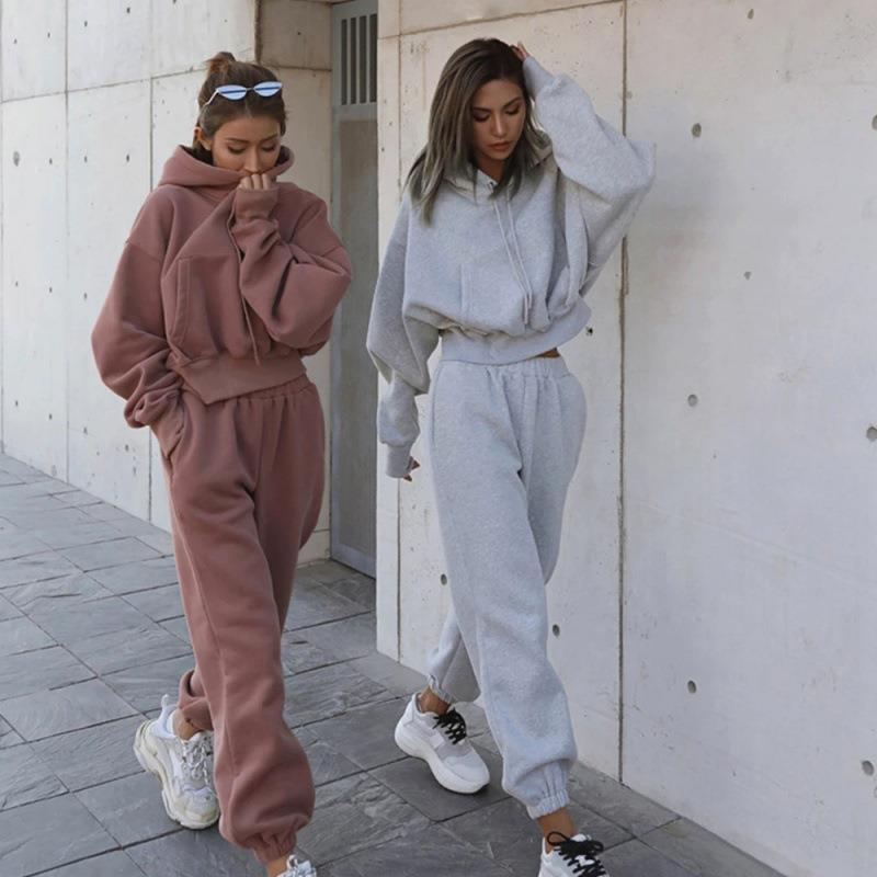 New Style Autumn And Winter Women's New Casual Hoodie Coat Sports Suit ARZ