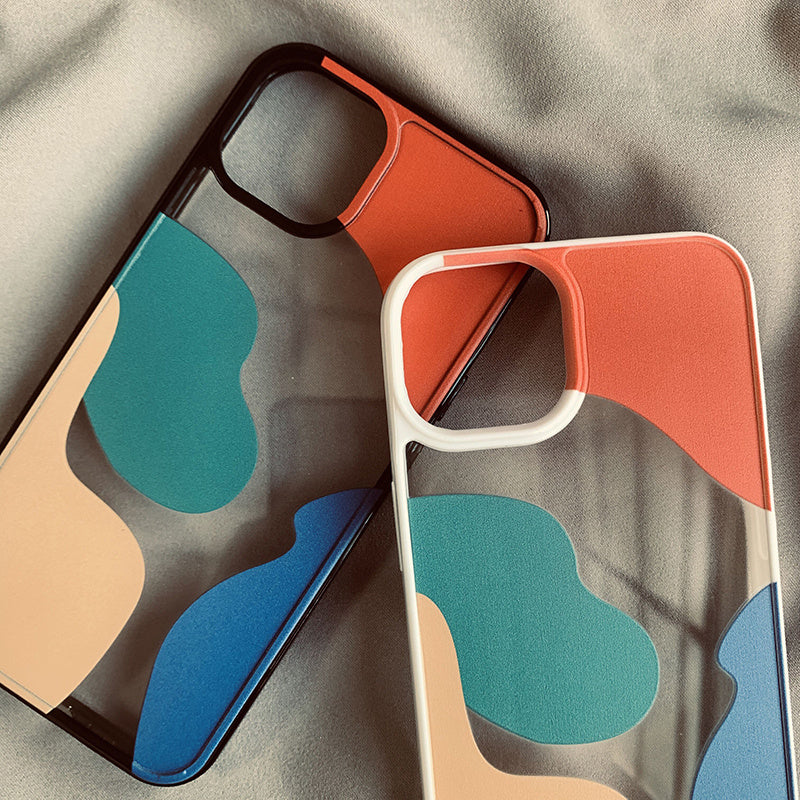 Color Block Contrast Color Geometry Suitable For 13 Mobile Phone Cases ARZ