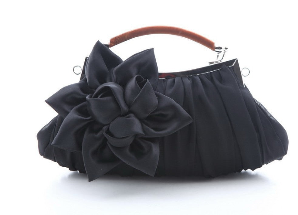 Direct Selling Fashion Sweet Satin Flower Banquet Bag Clutch Handbag Handbag Lady Bag ARZ