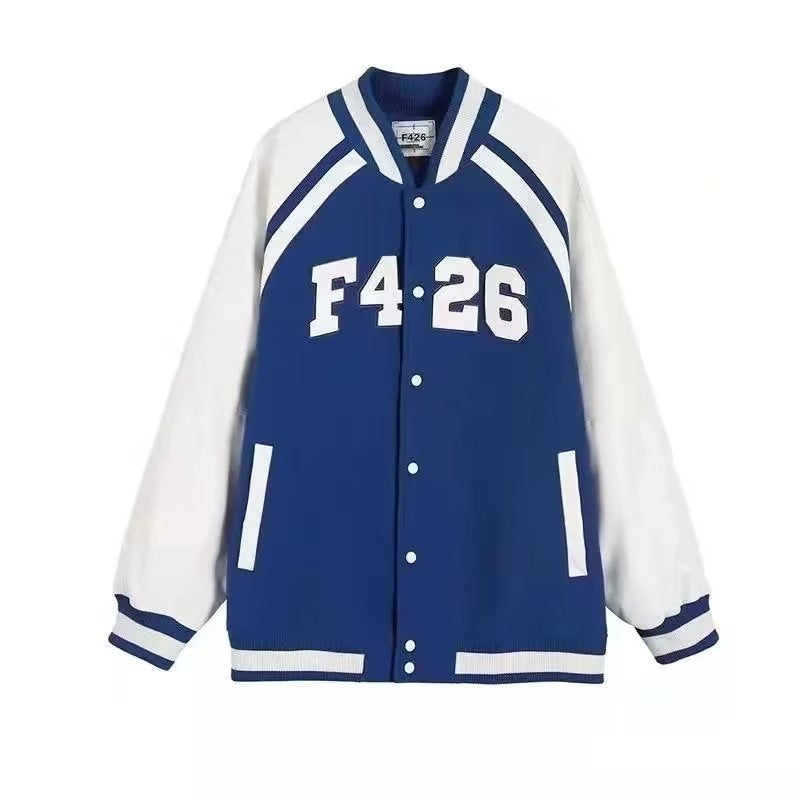 Letter Printing Stitching Baseball Uniform For Women Fallwinter Jacket ARZ