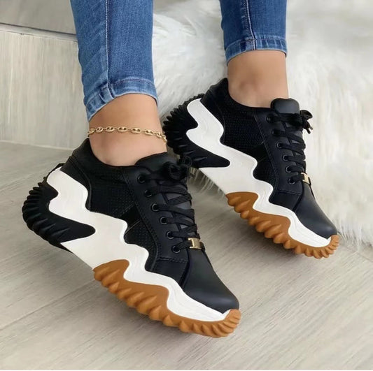 Women Shoes Lace-up Sports Sneakers ARZ