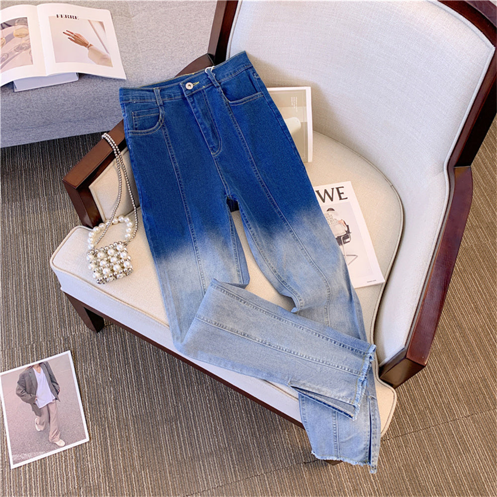 Design Sense Minority Fashion Denim Washed Denim Slimming Pants ARZ