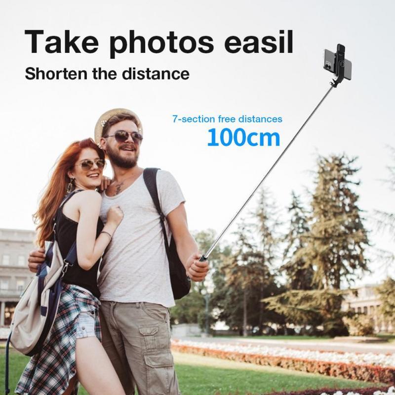 Compatible with Apple, Bluetooth Selfie Stick Mobile Remote Control Tripod ARZ