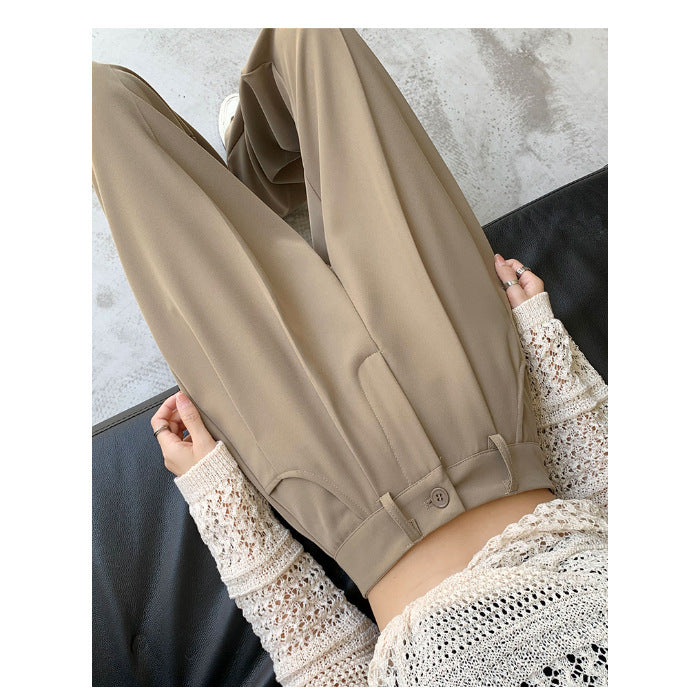 New High Waist Drooping Suit Pants Women ARZ