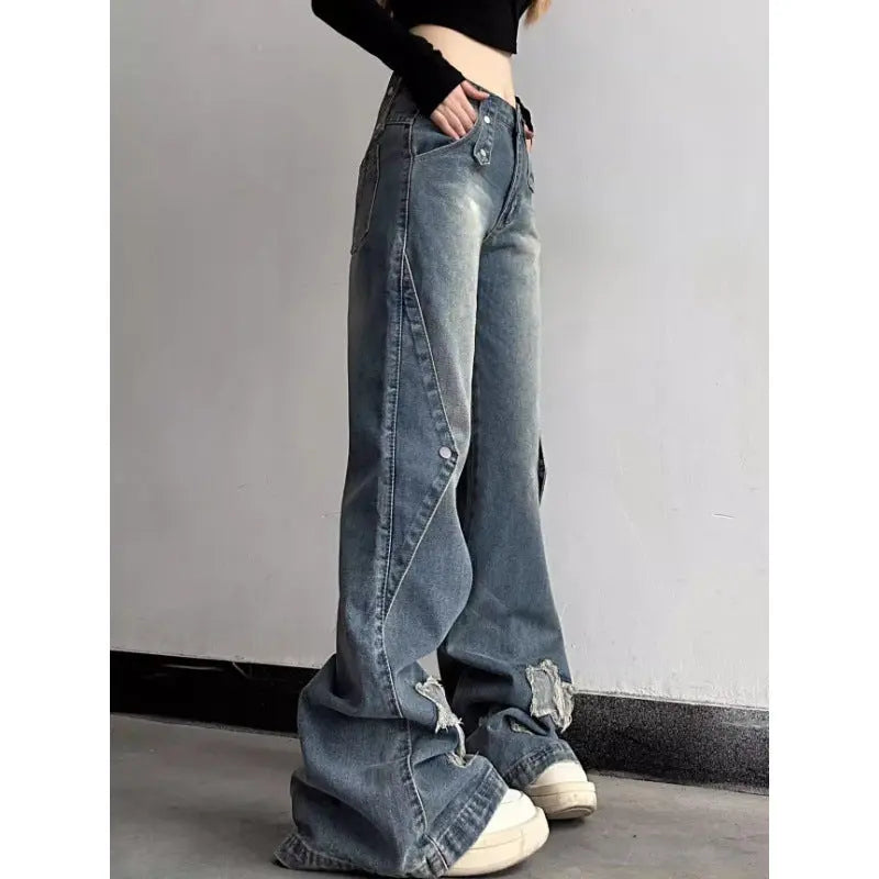 Slightly Flared Jeans Women's Street Slim Fit ARZ