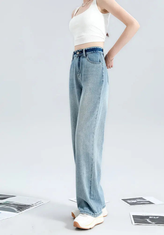 Fashionable Narrow Wide-leg Jeans For Women ARZ