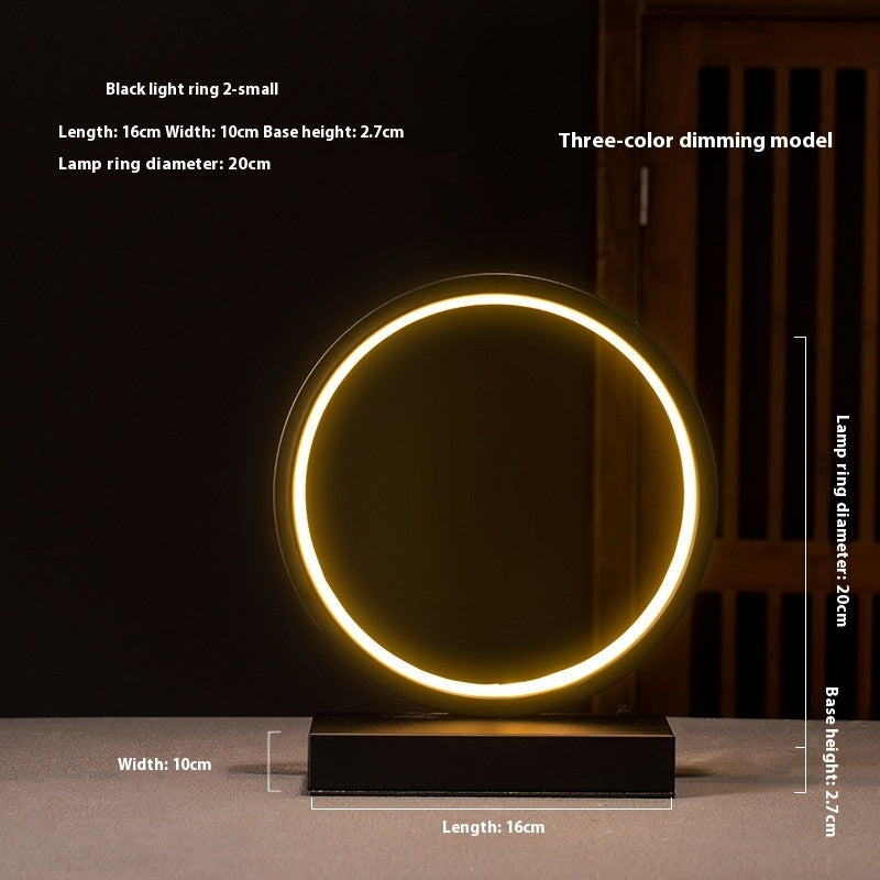 New Chinese Style Creative Zen Decoration Home Backflow Incense Living Room LED Lamp Ring ARZ