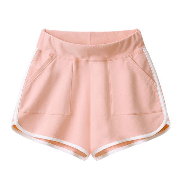 Women's Summer Casual Solid Color Three-point Pocket Hot Pants ARZ