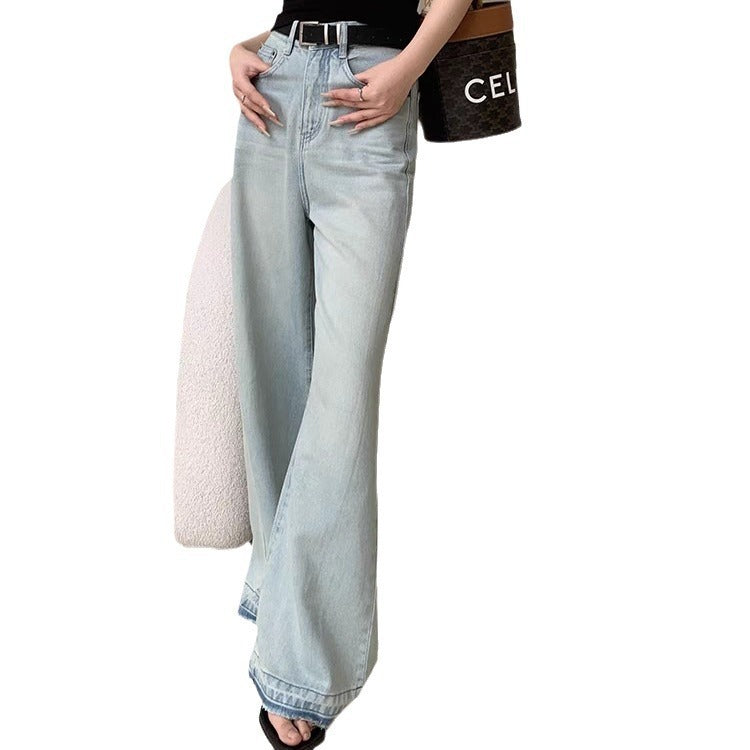 Loose Slimming And Straight Wide Leg Mop Pants ARZ