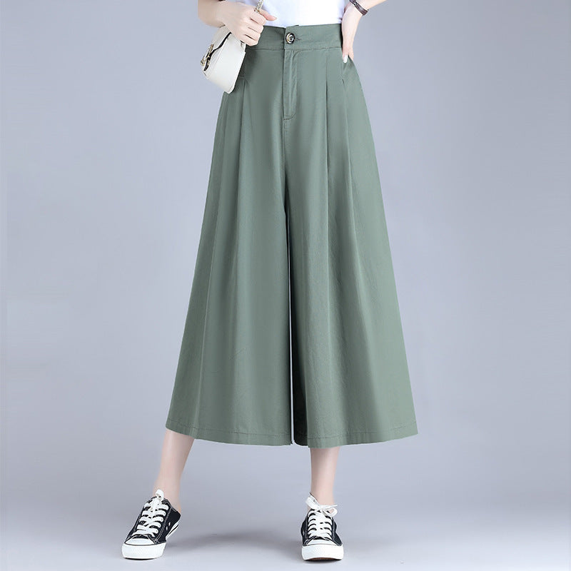 Simple Loose High Waist Straight Casual Pants ARZ