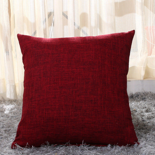 Home Linen Pillow Case Solid Color Hugging Pillow Case Sofa ARZ