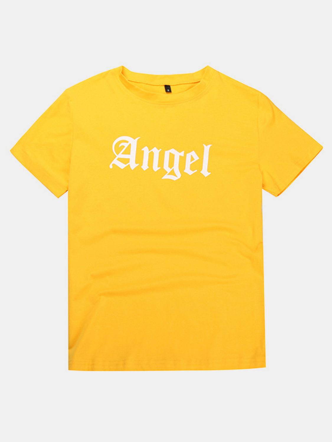 Perfee ANGEL Round Neck Short Sleeve T-Shirt Trendsi