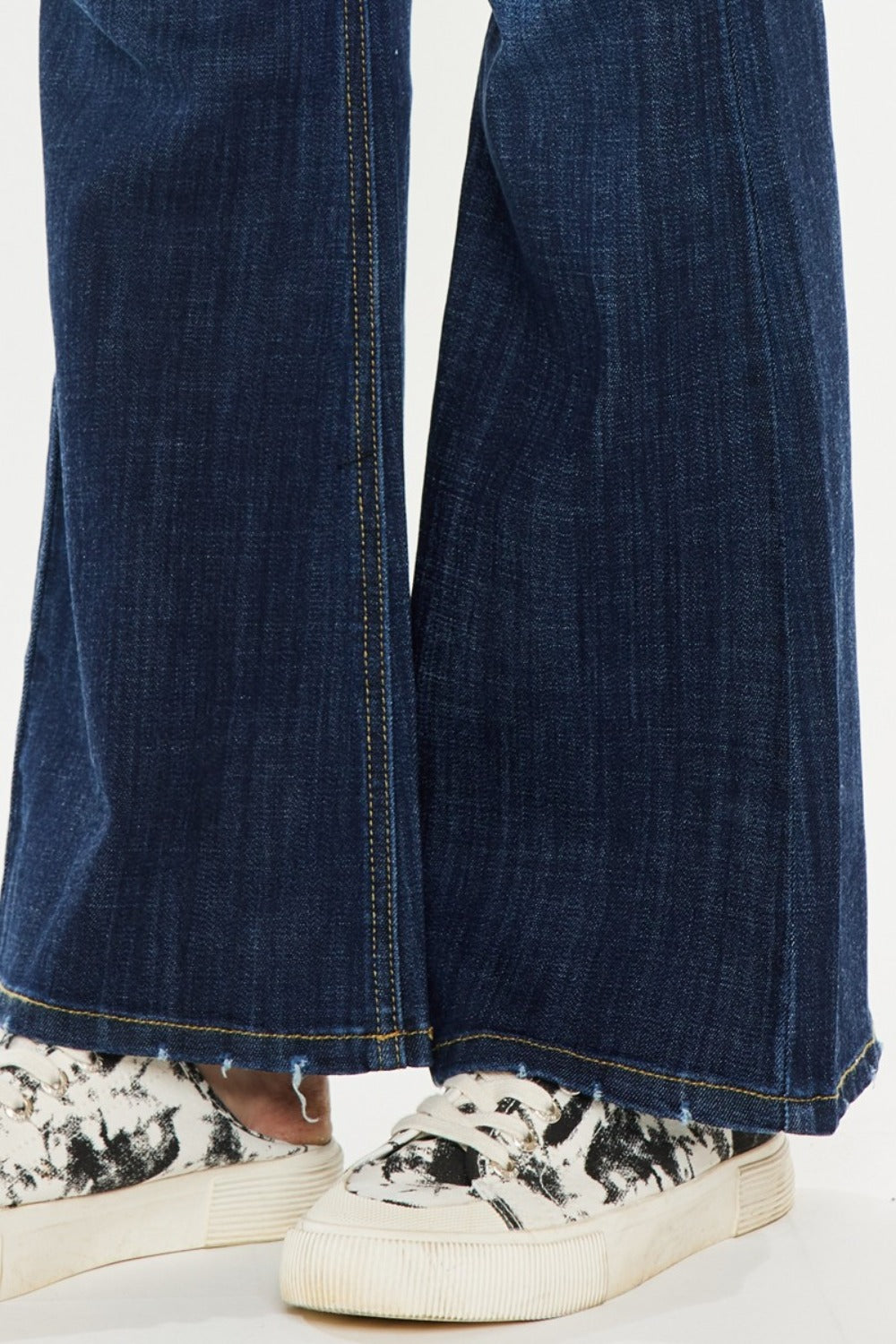 Kancan Full Size Mid Rise Flare Jeans Trendsi