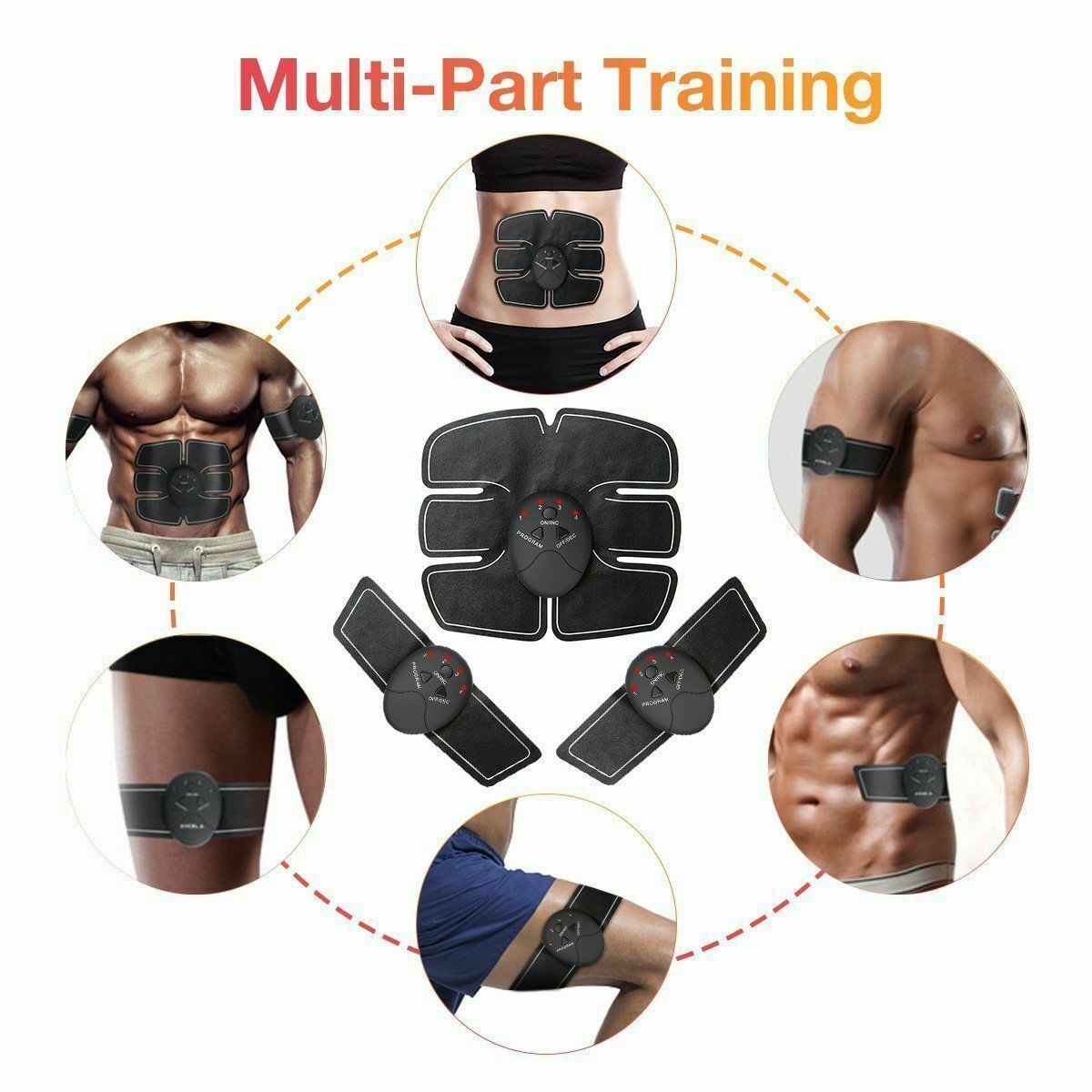 Electric Muscle Toner Machine ABS Toning Belt Simulation Fat Burner Belly Shaper ARZ