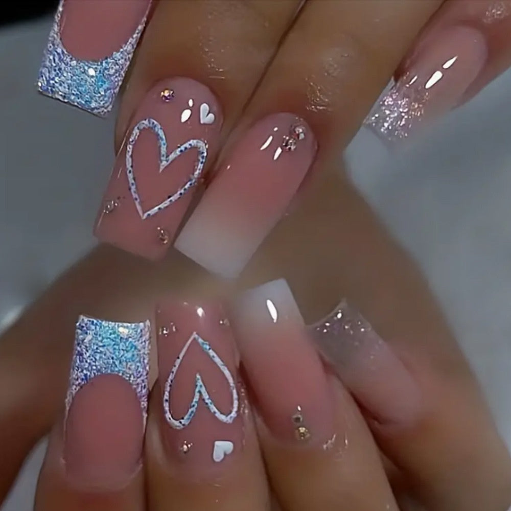 Super Long Diamond Wearing Armor European And American Foreign Trade Nail Stickers ARZ