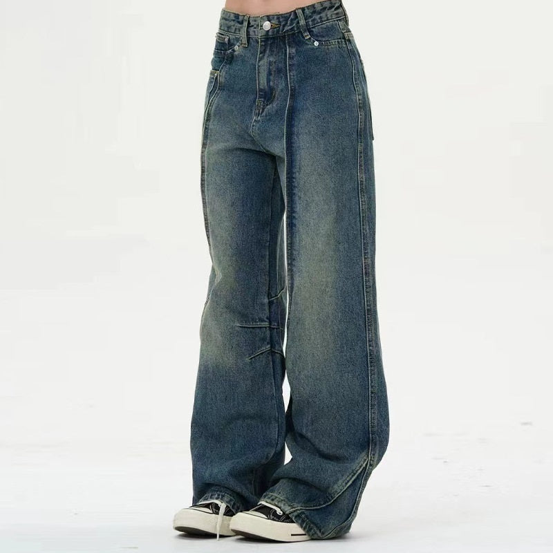 Washed Worn Jeans Women's High Waist Special-interest Design ARZ