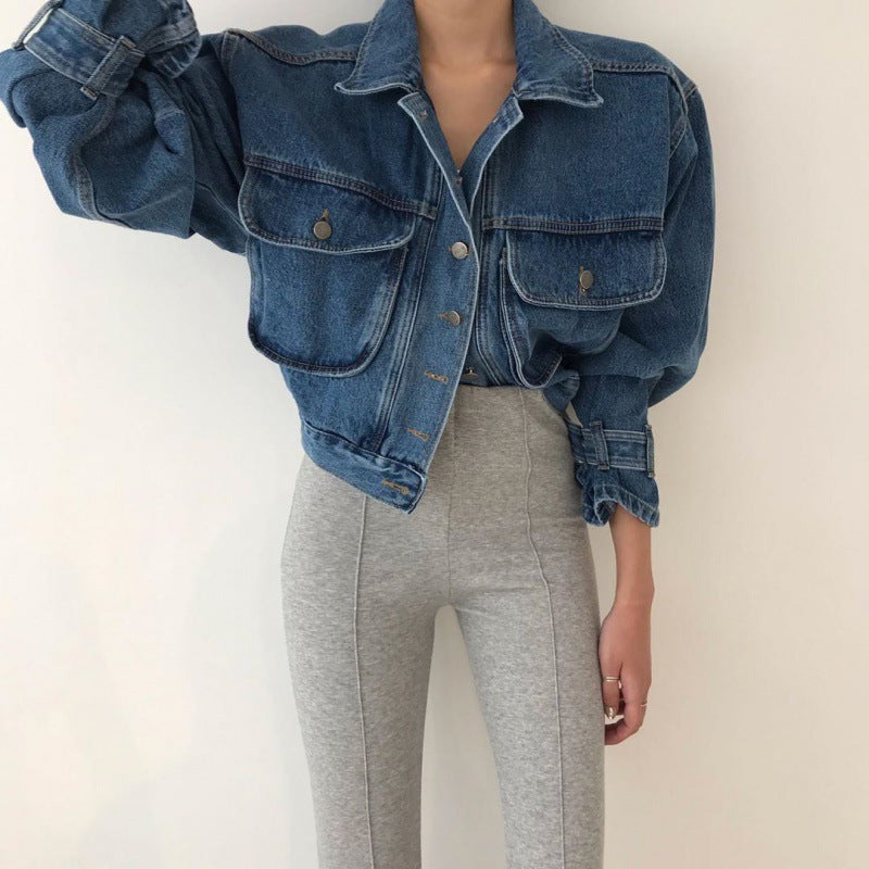 Fashion Short Personalized Denim Coat For Women ARZ