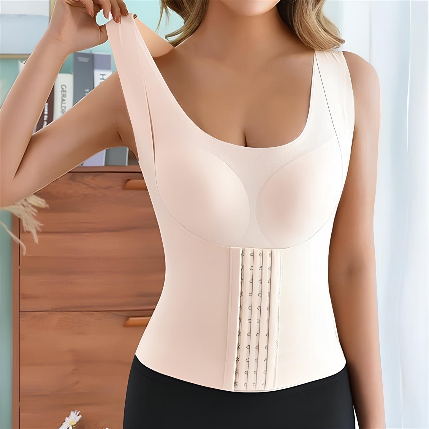 Basic Bae Scoop Neck Shapewear Tank with Removable Paddings Trendsi