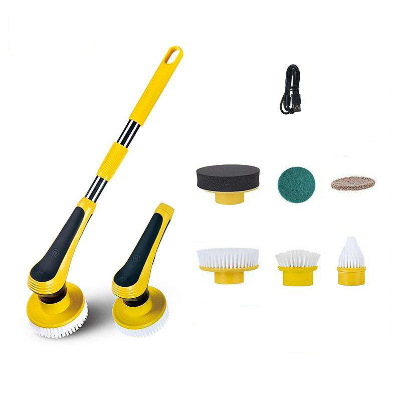 Cleaning Brush Bathroom Floor Electric Cleaning Brush  Wireless Adjustable Brush ARZ