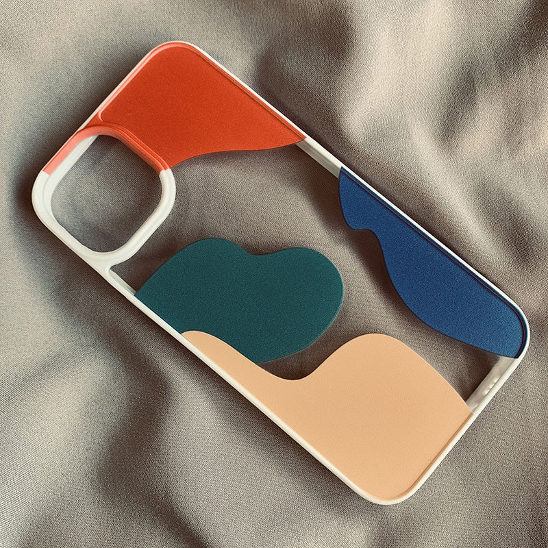 Color Block Contrast Color Geometry Suitable For 13 Mobile Phone Cases ARZ