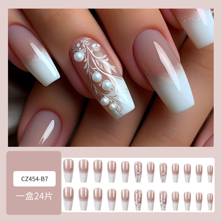 Super Long Diamond Wearing Armor European And American Foreign Trade Nail Stickers ARZ